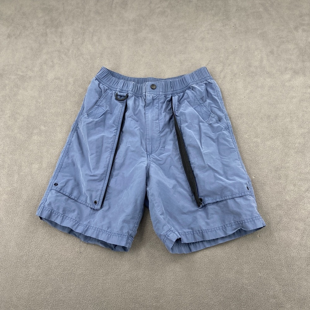 St. John's Bay Horsefeathers Mission Shorts Mens S Blue 7"‎ Inseam Elastic Waist